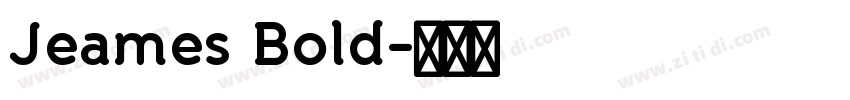 Jeames Bold字体转换